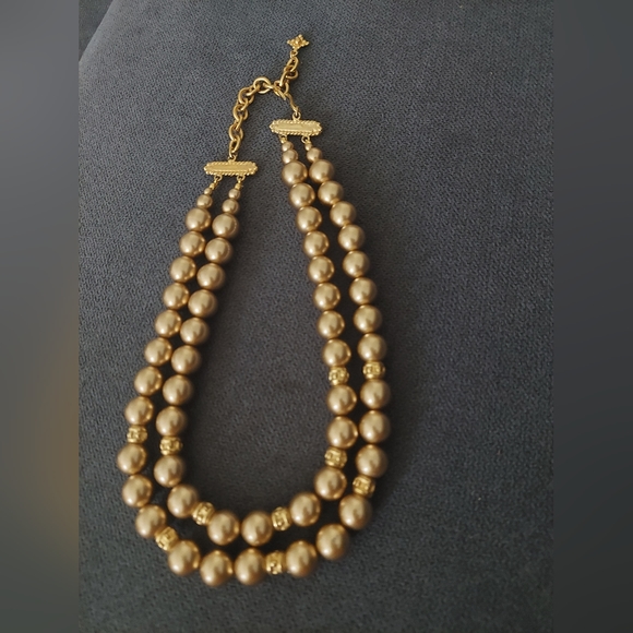 Vintage Gold Plated Double Chain Necklace - Picture 3 of 3